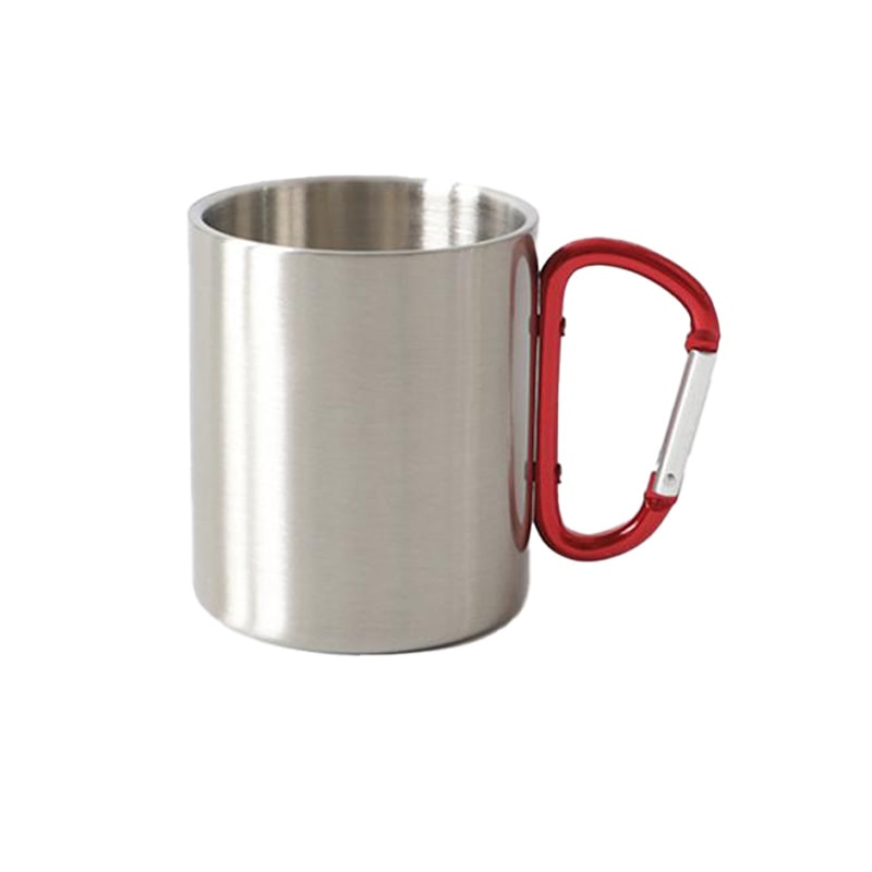 Stainless Steel Double Wall Carabiner Mug 10oz - PureMatcha Blends