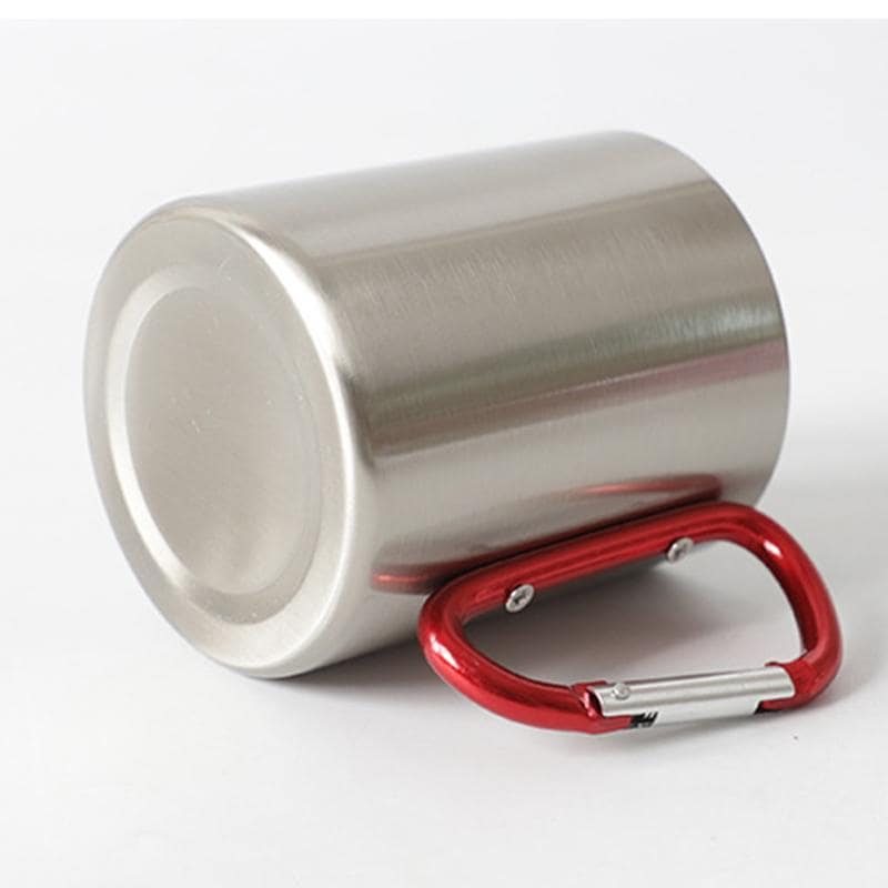 Stainless Steel Double Wall Carabiner Mug 10oz - PureMatcha Blends